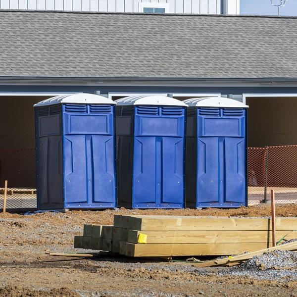 Heavy-duty construction site porta potty in Newport, Oregon