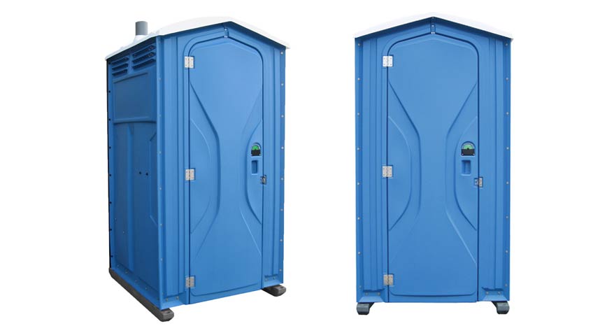 Long-term porta potty units on site in Newport, Oregon